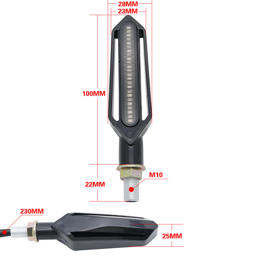 Amber Motorcycle Turn Signals  - Sos Light Strobe 评论和价格