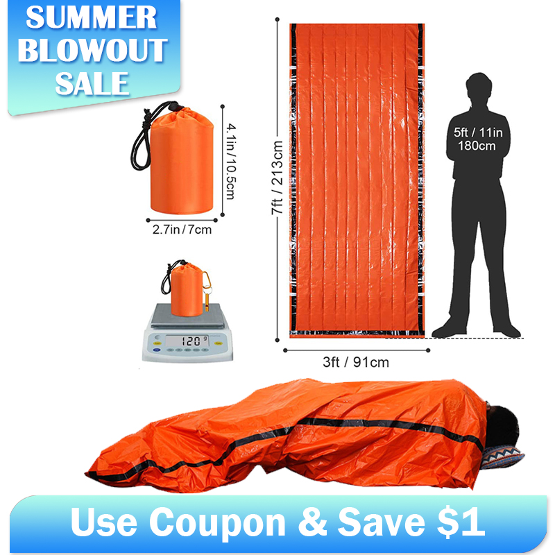 Emergency Mylar Sleeping Bag T - Emergency Mylar Tent 评论和价格