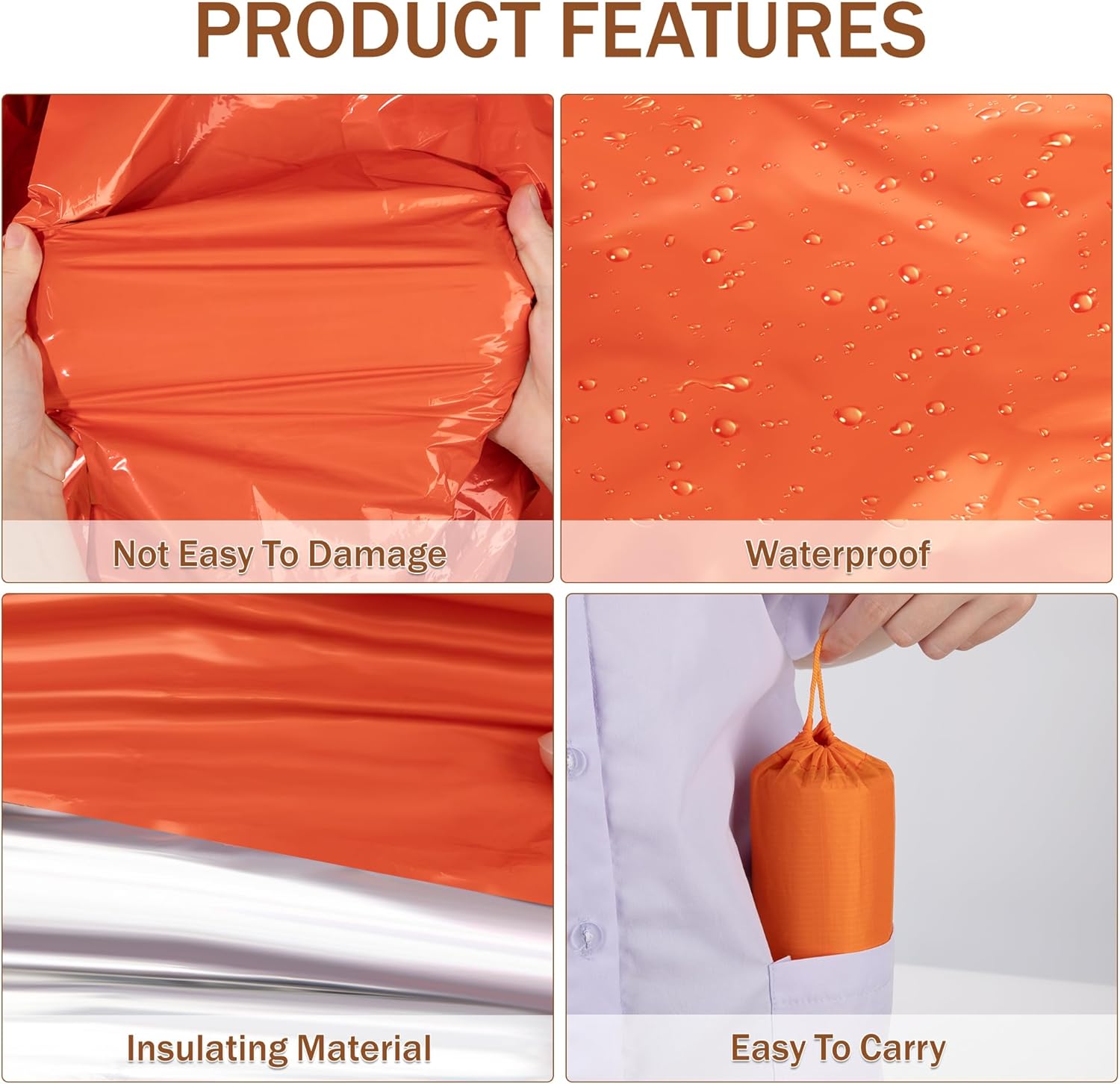 Emergency Mylar Sleeping Bag T - Emergency Mylar Tent 评论和价格