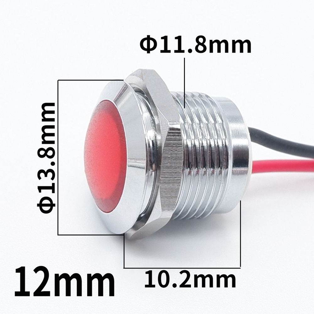 12mm 16mm 19mm 22mm Metal LED  - Signal Panel Orange 评论和价格