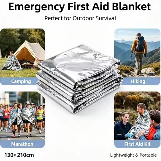 Mylar Thermal Emergency Blanke - Emergency Mylar Tent 评论和价格